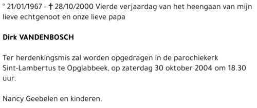 Dirk Vandenbosch