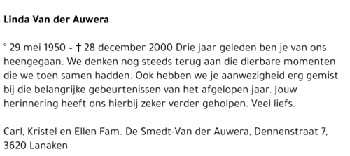 Linda Van der Auwera