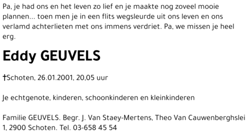 EDDY GEUVELS