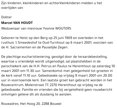  Van Houdt