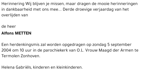 Alfons METTEN