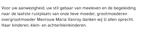 Maria Vanroy