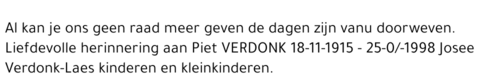PIET VERDONK