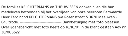 Ferdinand KELCHTERMANS