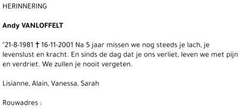 Andy VANLOFFELT