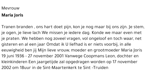 Maria Joris