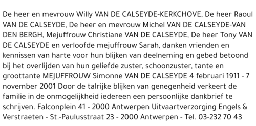 Simonne Van de Calseyde