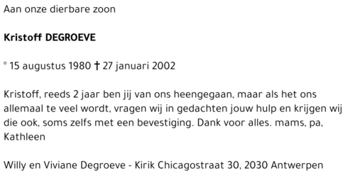 Kristoff Degroeve