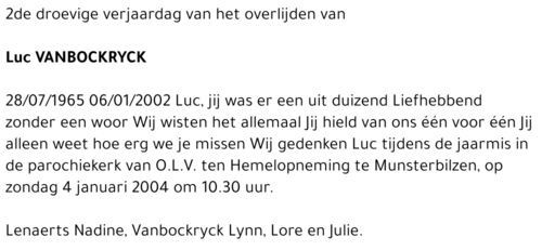 Luc Vanbockryck