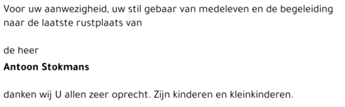 Antoon STOKMANS
