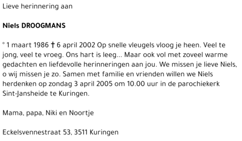 Niels DROOGMANS