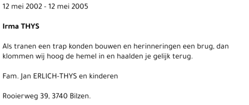 Irma THYS