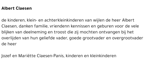Albert CLAESEN