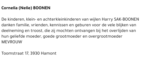 Cornelia (Nelie) Boonen