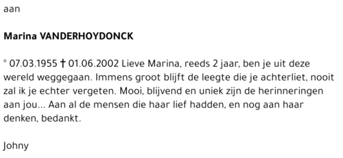 Marina Vanderhoydonck