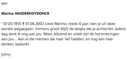Marina Vanderhoydonck