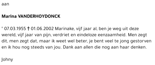 Marina Vanderhoydonck