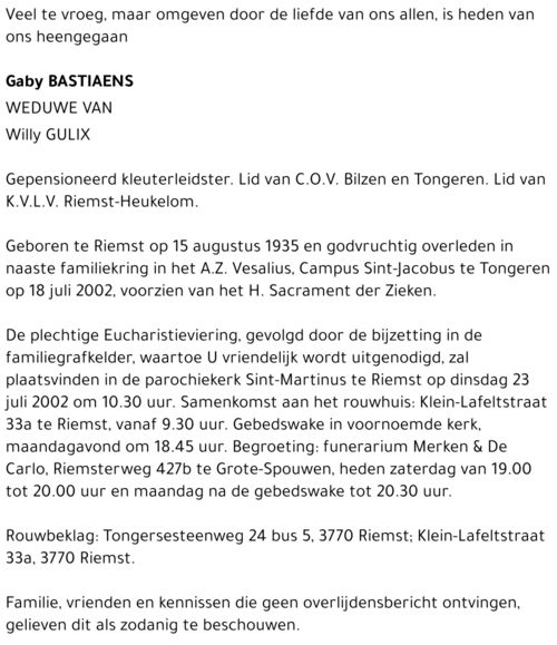 Gaby Bastiaens