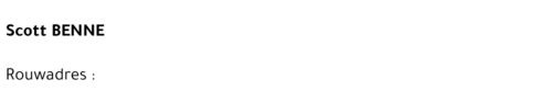 SCOTT BENNE