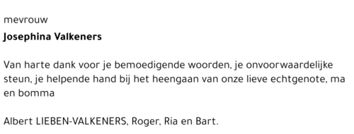 Josephina VALKENERS