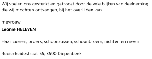 Leonie HELEVEN