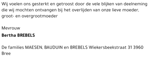 Bertha Brebels