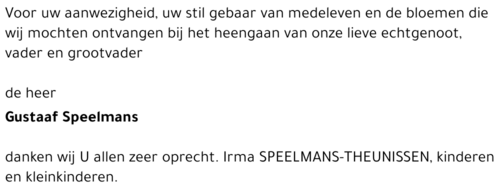 Gustaaf SPEELMANS