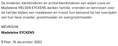 Madeleine Eyckens