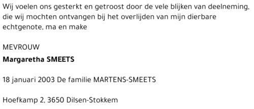 Margaretha Smeets