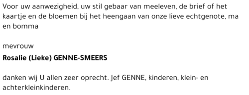 Rosalie (Lieke) SMEERS