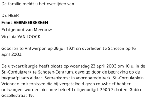 Frans Vermeerbergen