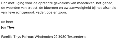 Jos Thys