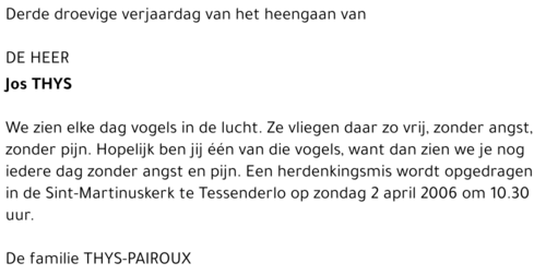 Jos Thys