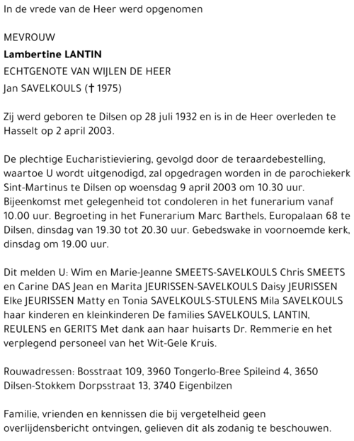 Lambertine Lantin