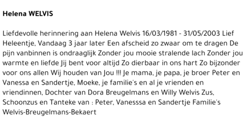 HELENA WELVIS
