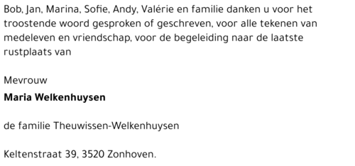 Maria Welkenhuysen