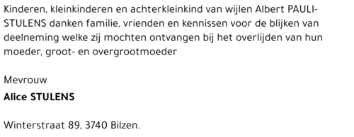 Alice STULENS