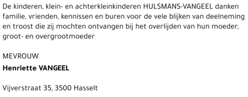 Henriette Vangeel