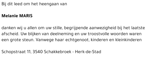 Melanie (Nieke) Maris