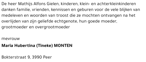 Maria Hubertina Monten