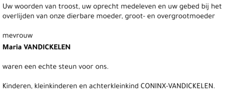 Maria VANDICKELEN