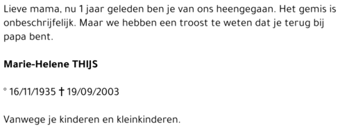 Marie-Helene Thijs