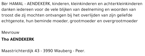 Tho AENDEKERK