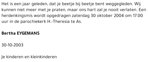 Bertha Eygemans