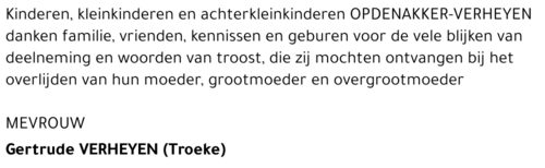 Gertrude (Troeke) Verheyen
