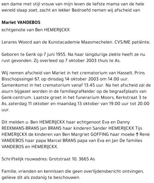 Mariet Vandebos
