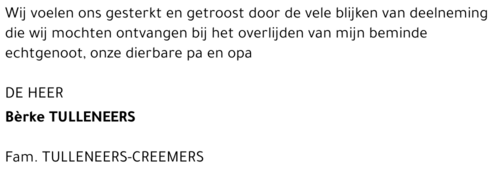 Bèrke Tulleneers