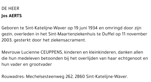 Jos AERTS