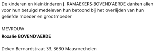 Rozalie Bovend'aerde