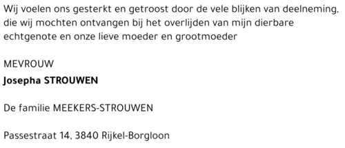Josepha Strouwen